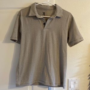 Vuori mens polo - gray stripe